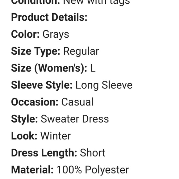 NWT SOLUTIONS Pullover Ruffled sweater dress - Picture 4 of 5